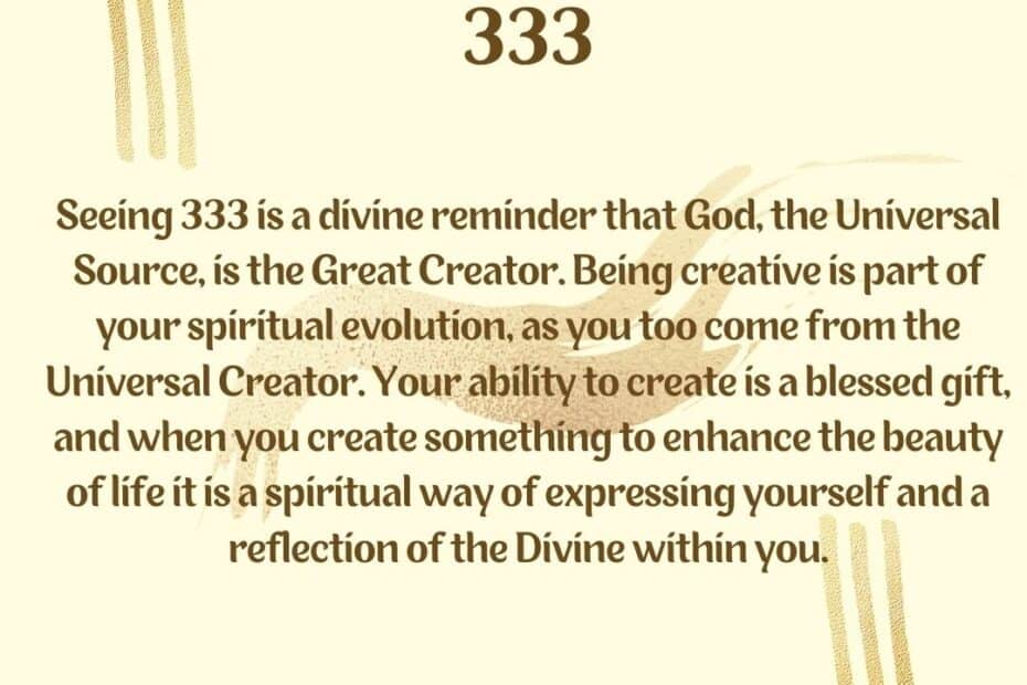 333 angel number meaning