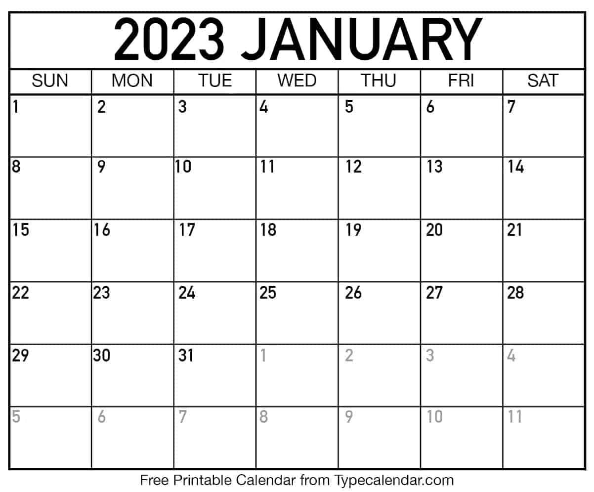 2023 Free Printable Monthly Calendar Uk Get Calendar 2023 Update