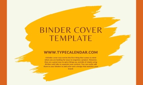 Free Printable Binder Cover Templates [PDF, Word]