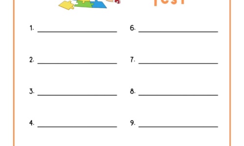 Free Printable Spelling Test Templates [PDF] 10, 15, 20, 25 Words