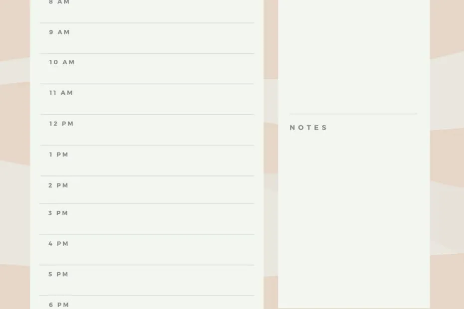 Hourly Schedule