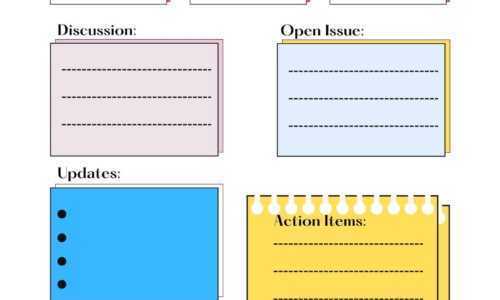 Free Printable Corporate Meeting Minutes Templates [Word, Excel, PDF]