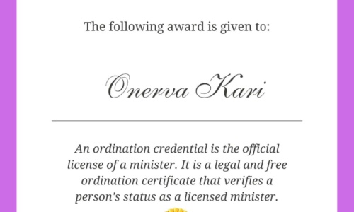 Free Printable Ordination Certificate Templates [Minister & Deacon] Word, PDF
