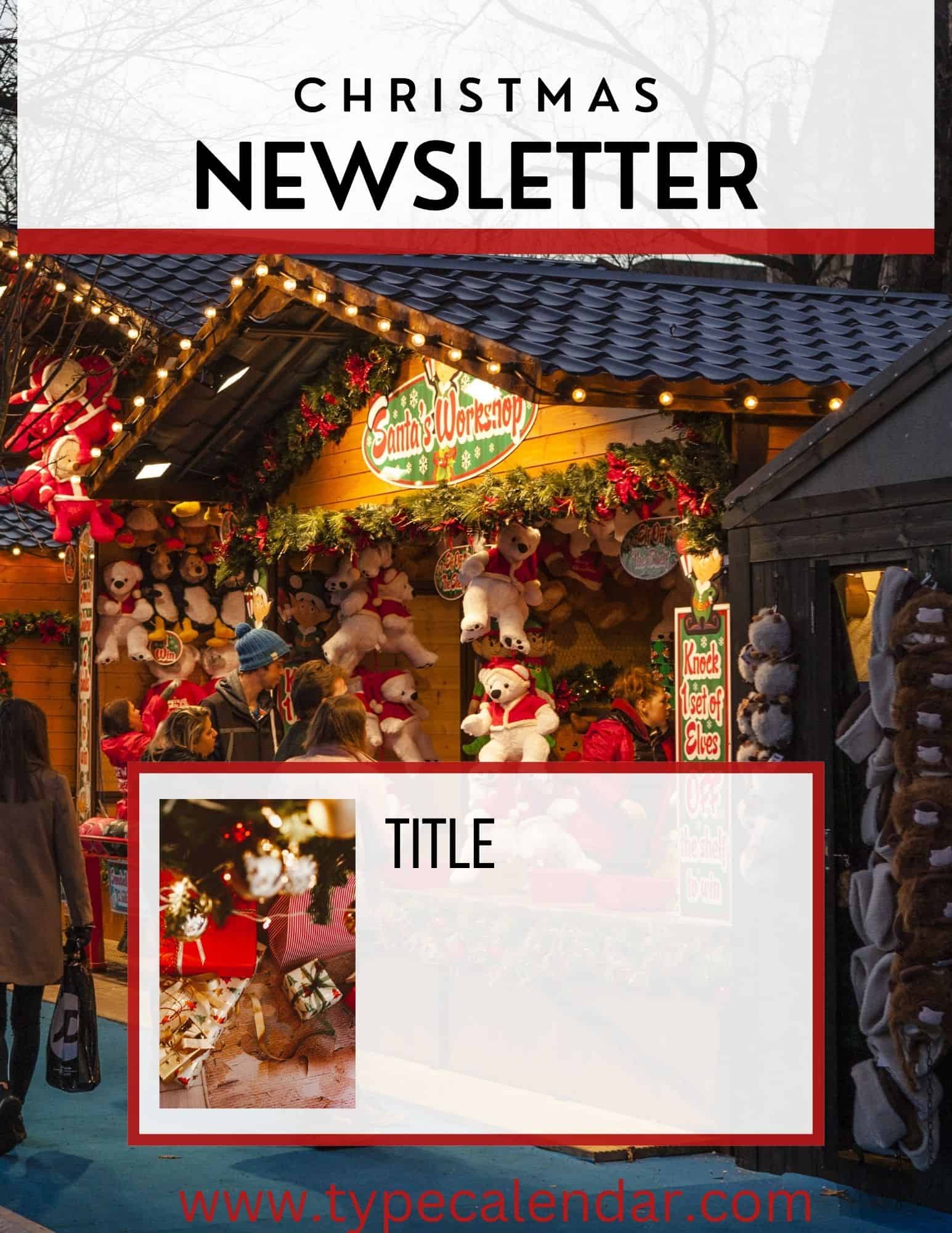 Christmas Newsletter Christmas Newsletter