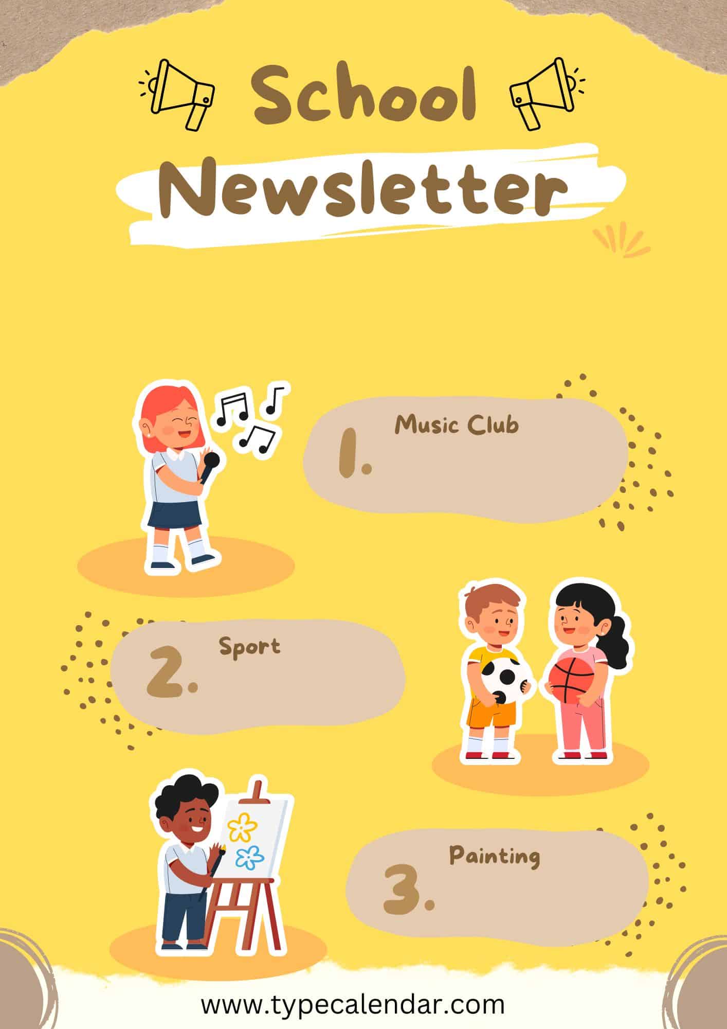 Free School Newsletter Templates Free School Newsletter Templates