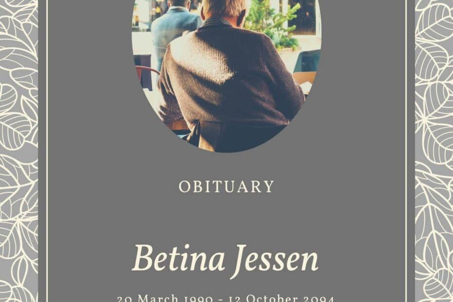 Obituary Template