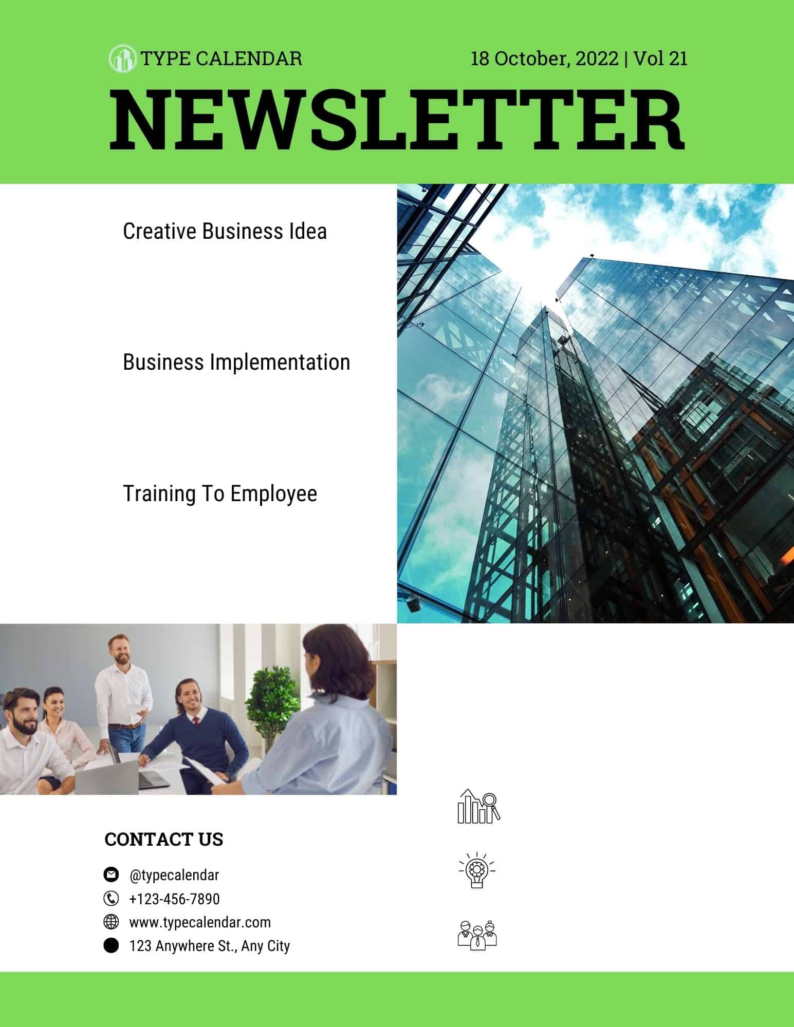 company newsletter templates company newsletter templates