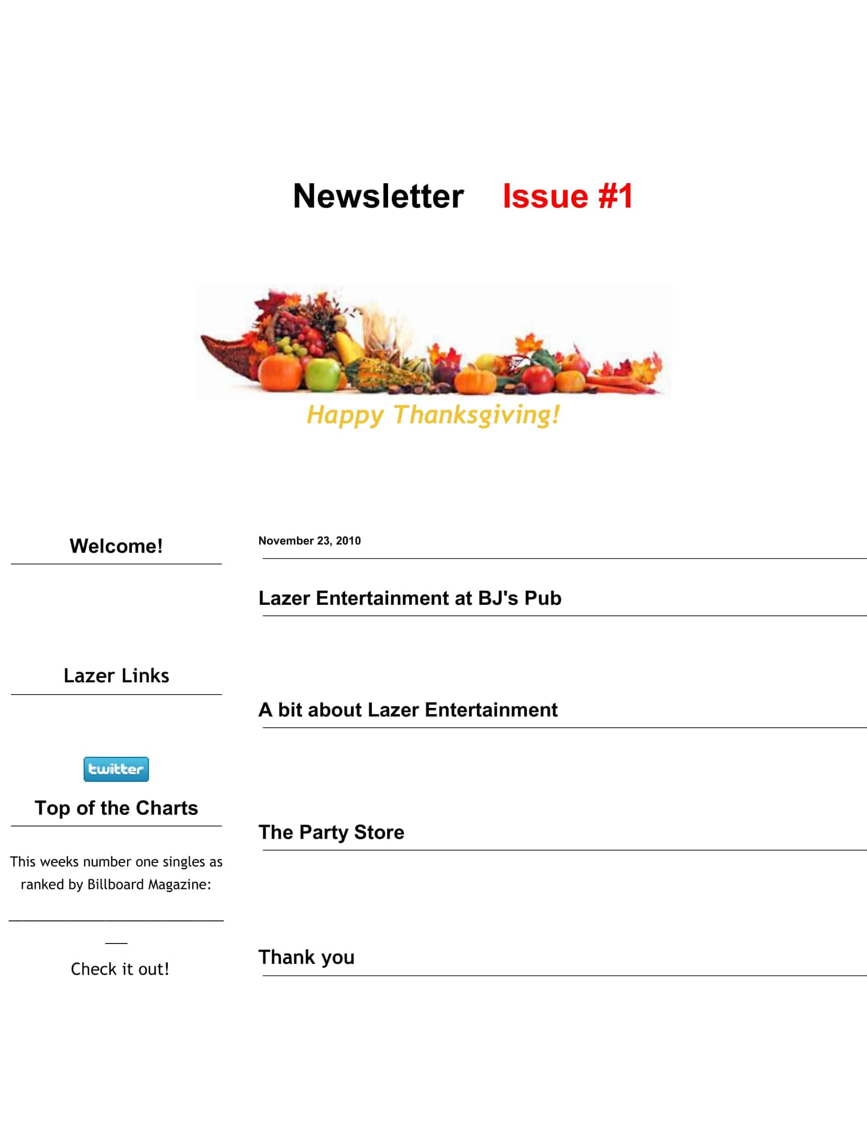 sample newsletter template sample newsletter template