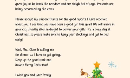 Free Printable Christmas Letter Templates [PDF] from Santa