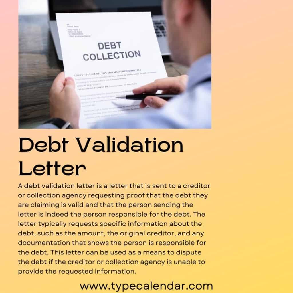Printable Debt Validation Letter Templates Customizable Designs Free Printable Debt Validation Letter Templates Customizable Designs Free