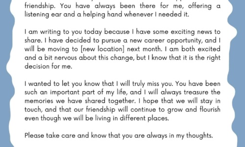 Free Printable Personal Letter Templates [Word, PDF]