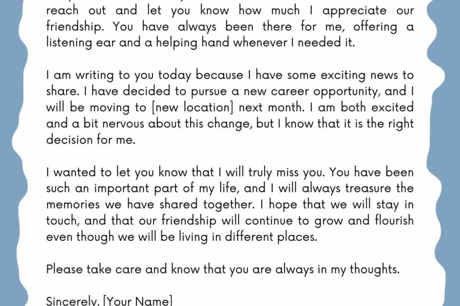 Personal Letter