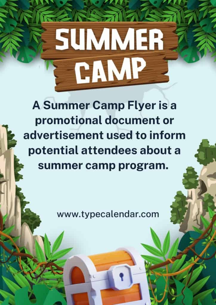 Free Printable Summer Camp Flyer (Templates &amp; Brochures) +Ideas