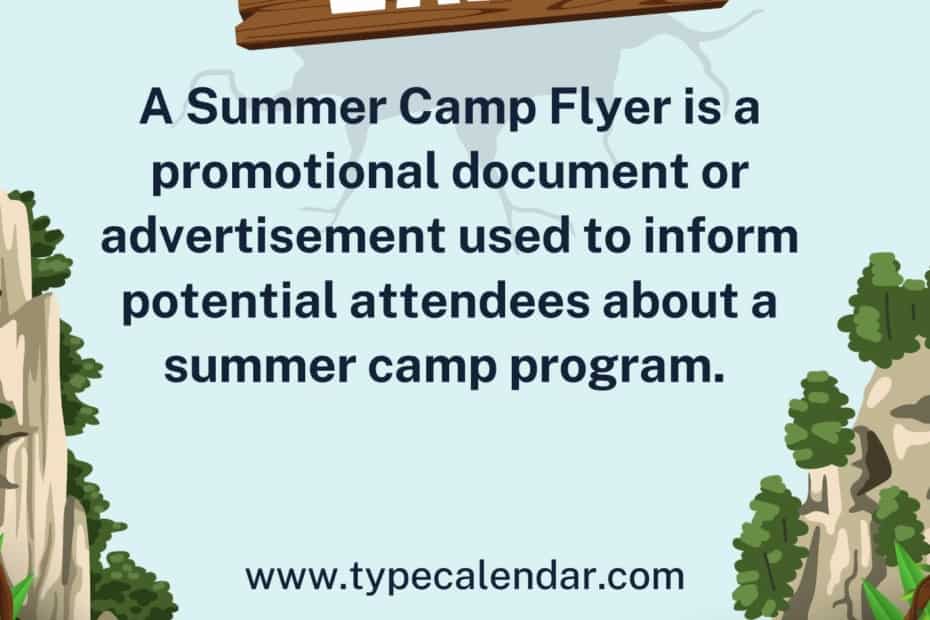 Summer Camp Flyer