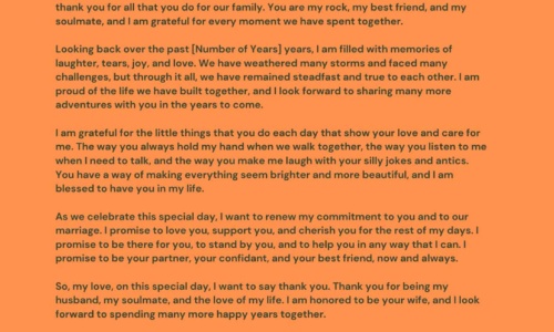 Free Printable Anniversary Letter Templates [My Husband, Boyfriend, Wife]