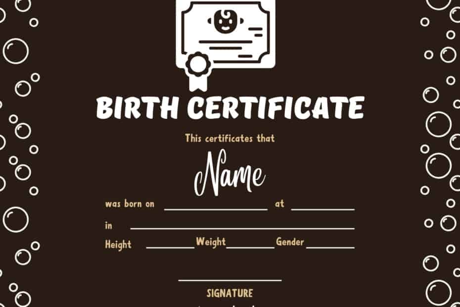 Birth Certificate