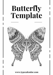 Free Printable Butterfly Templates [PDF] Blank