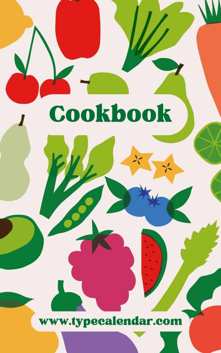 Free Printable Cookbook Templates [Word, PDF]