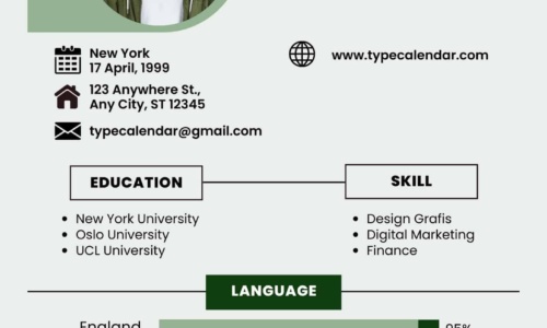 Free Printable Curriculum Vitae (CV) Templates [Word,PDF] for Students