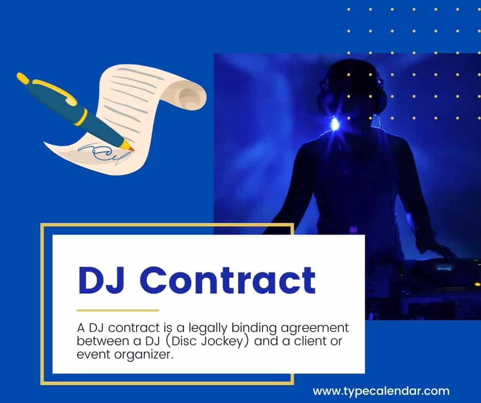 Free Printable DJ Contract Templates [Sign The Perfect Gig]