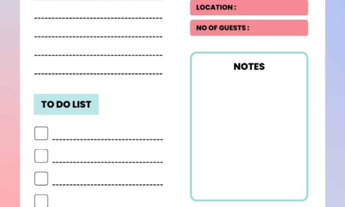 Free Printable Event Planning Templates [Word, PDF, Excel]