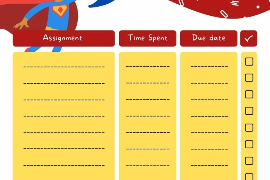 Homework Planner