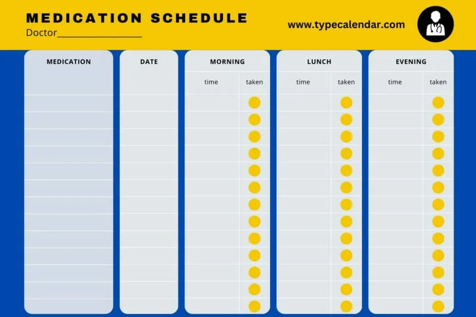 Medication Schedule