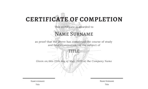 Free Printable Certificate of Completion Templates [Word, PDF]