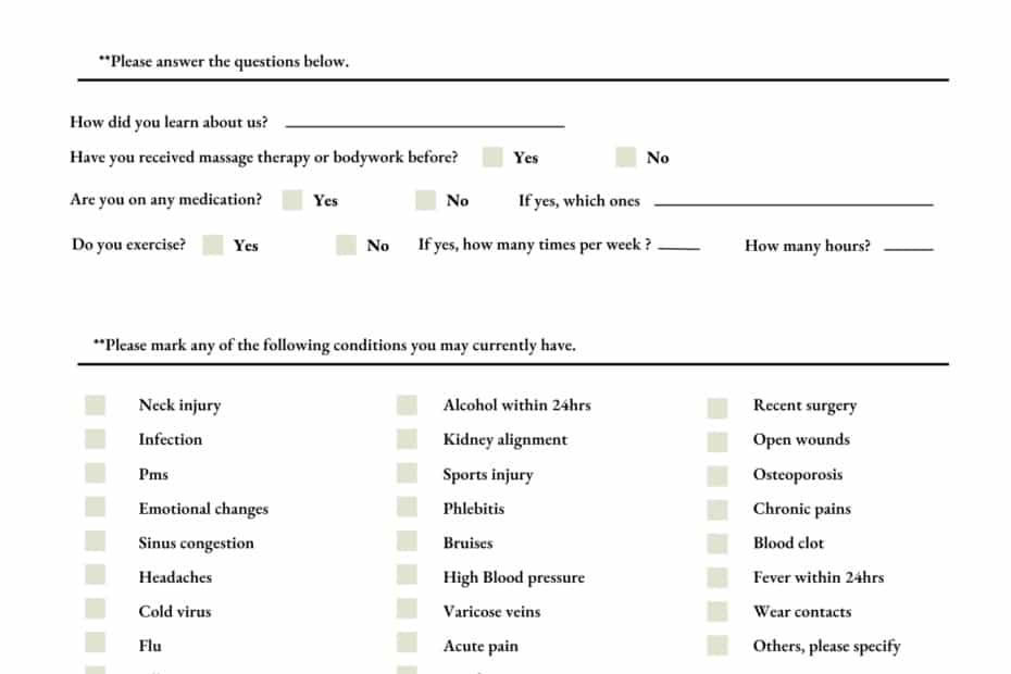 Client Intake Form