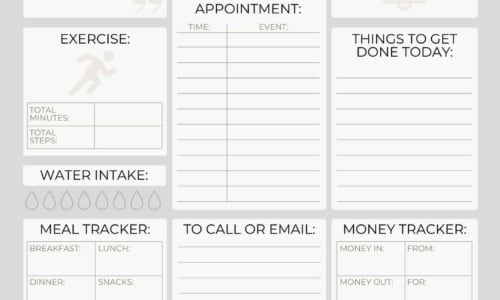 Free Printable Daily Planner Templates [Excel, PDF, Word] Digital