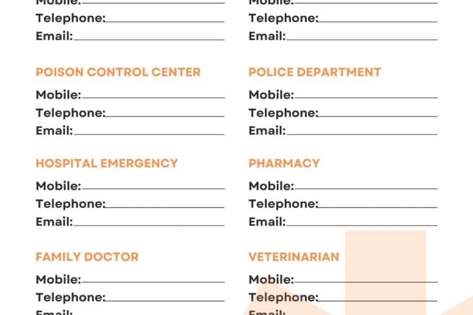 Emergency Contact Form