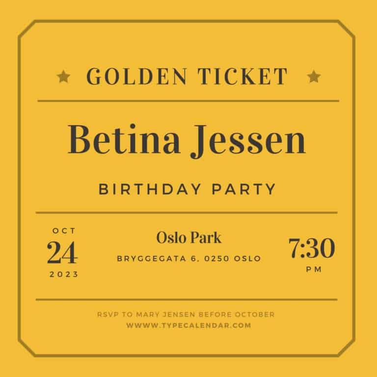 Free Printable Golden Ticket Templates [Word, PDF] +Editable