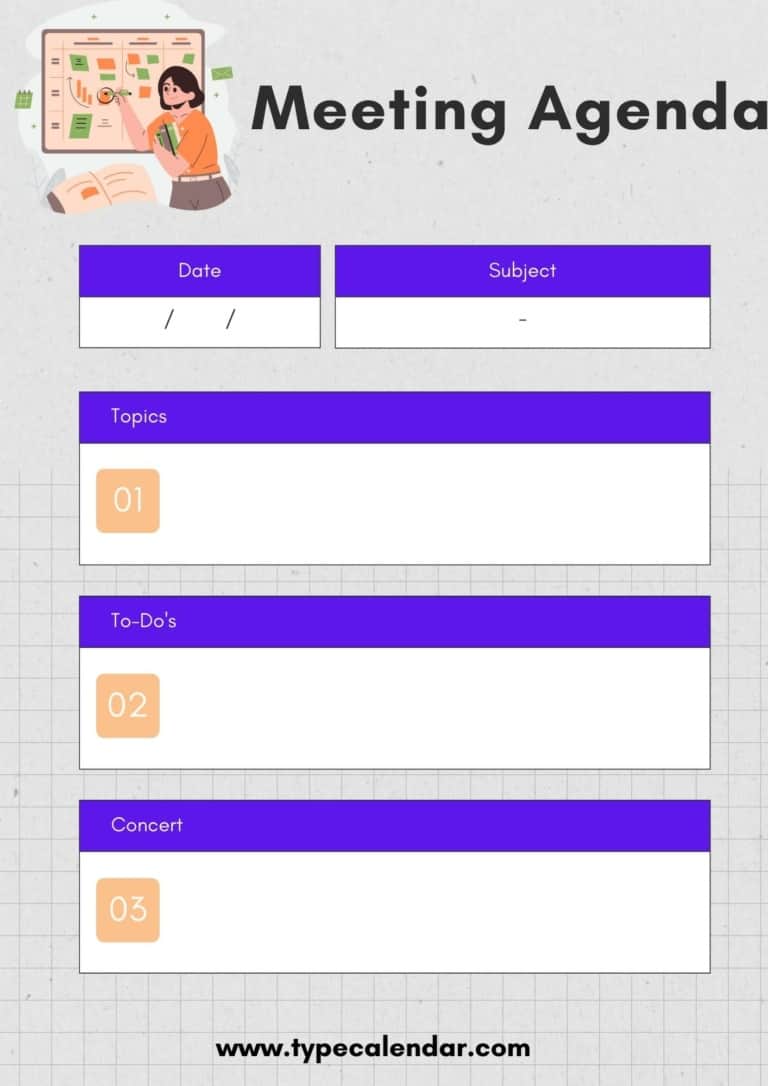 Free Printable Meeting Agenda Templates [PDF, Word, Excel] Examples