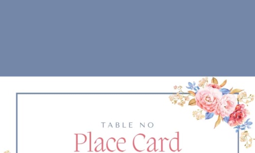 Free Printable Place Card Templates [Word] for Cricut