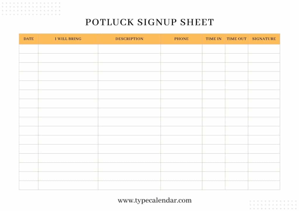 free-printable-potluck-signup-sheet-templates-pdf-word-excel