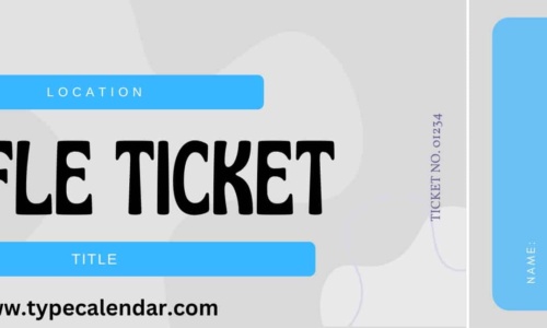 Free Printable Raffle Ticket Templates [Word, Excel, PDF] with Numbers