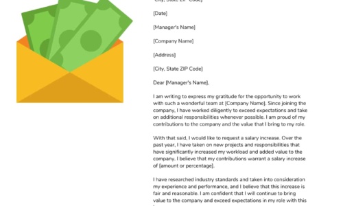 Free Printable Salary Increase Letter Templates [from Employer to Employee]