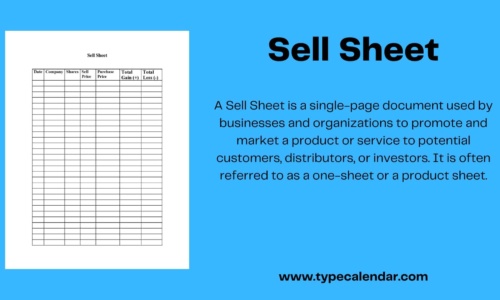 Free Printable Sell Sheet Templates [Word, PDF, Excel]