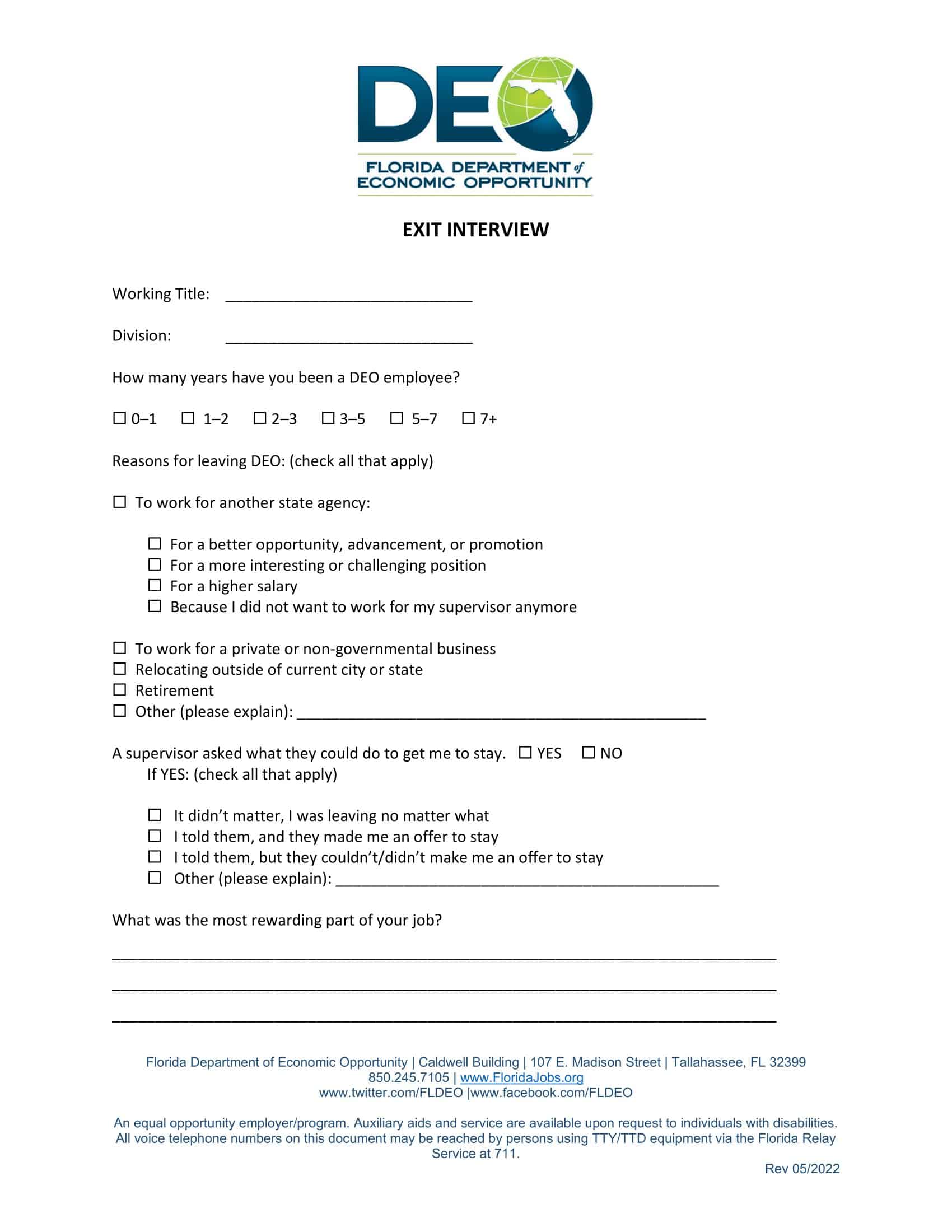 exit interview exit interview