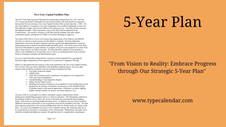 Free Printable 5-Year Plan Templates [PDF & Word] How to Make