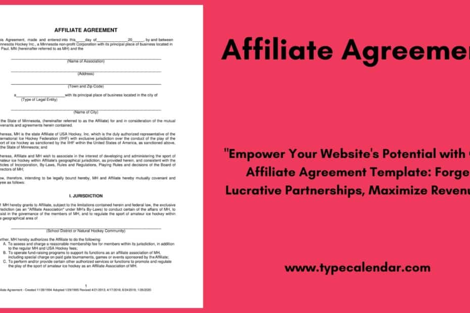 Affiliate Agreement