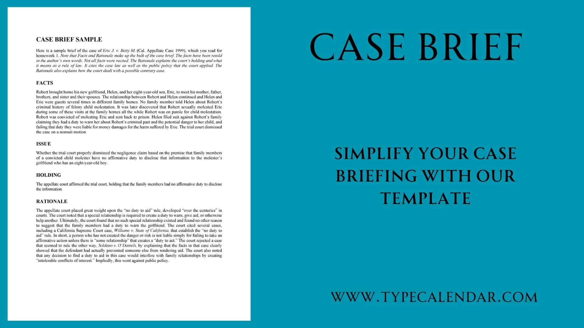Outline Format For Legal Briefs