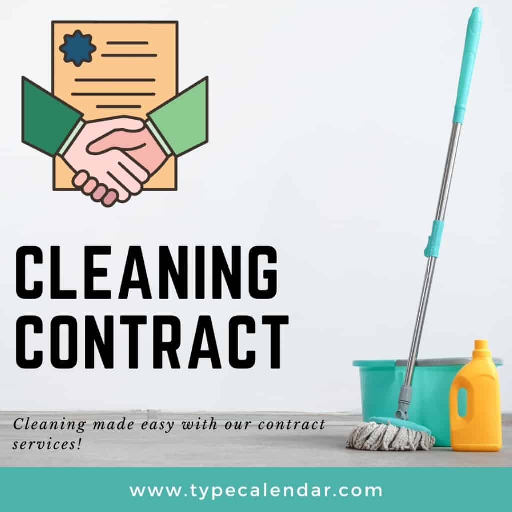 free-printable-cleaning-contract-template-for-your-business