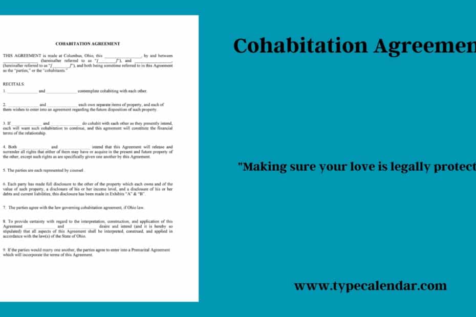 Cohabitation Agreement