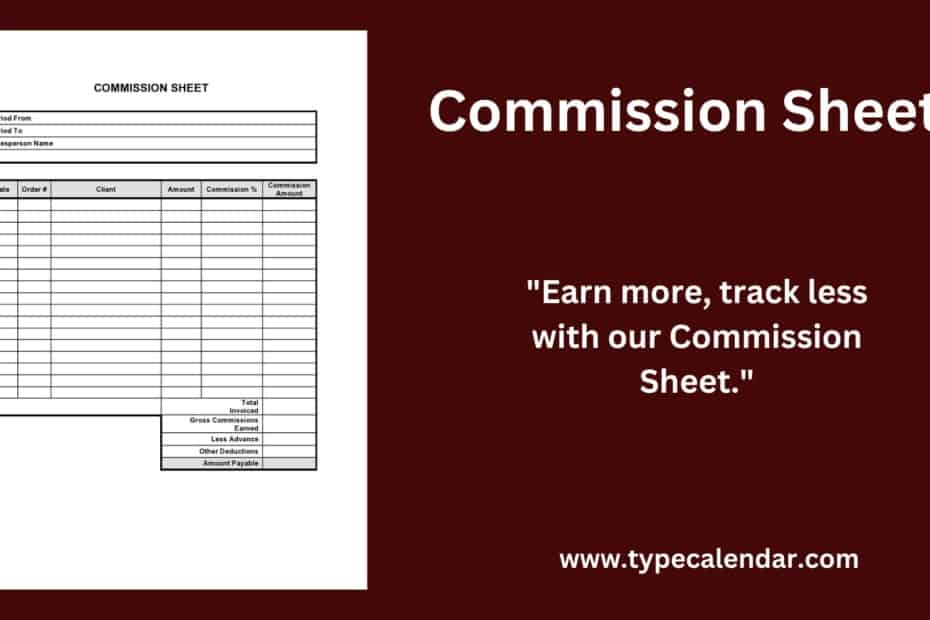 Commission Sheet