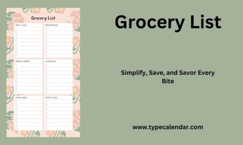 Free Printable Grocery List Templates [Excel, PDF, Word]