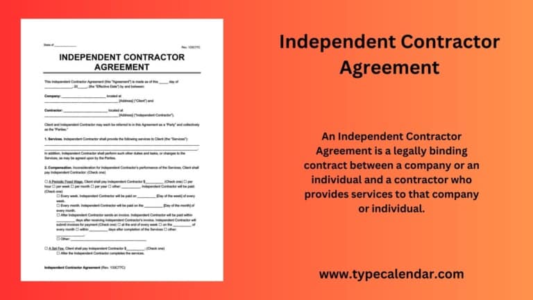 Free Printable Independent Contractor Agreement Templates [Word, PDF]