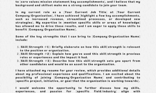 Free Printable Letter of Interest Templates [Word, PDF] Sample
