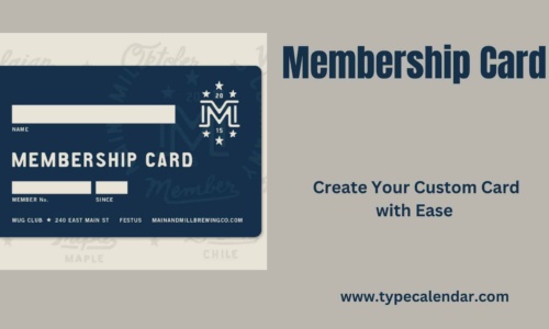 Free Printable Membership Card Templates [Excel, Word, PDF]
