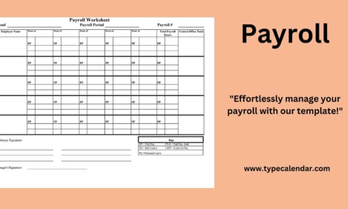 Free Printable Payroll Templates [Excel, PDF, Word] Example